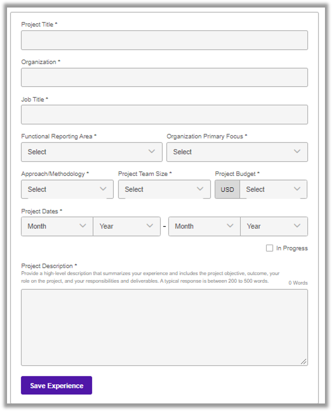 PMP application process